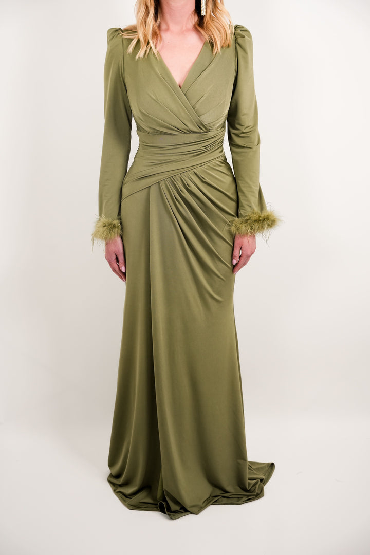 Robe Leyla Kaki
