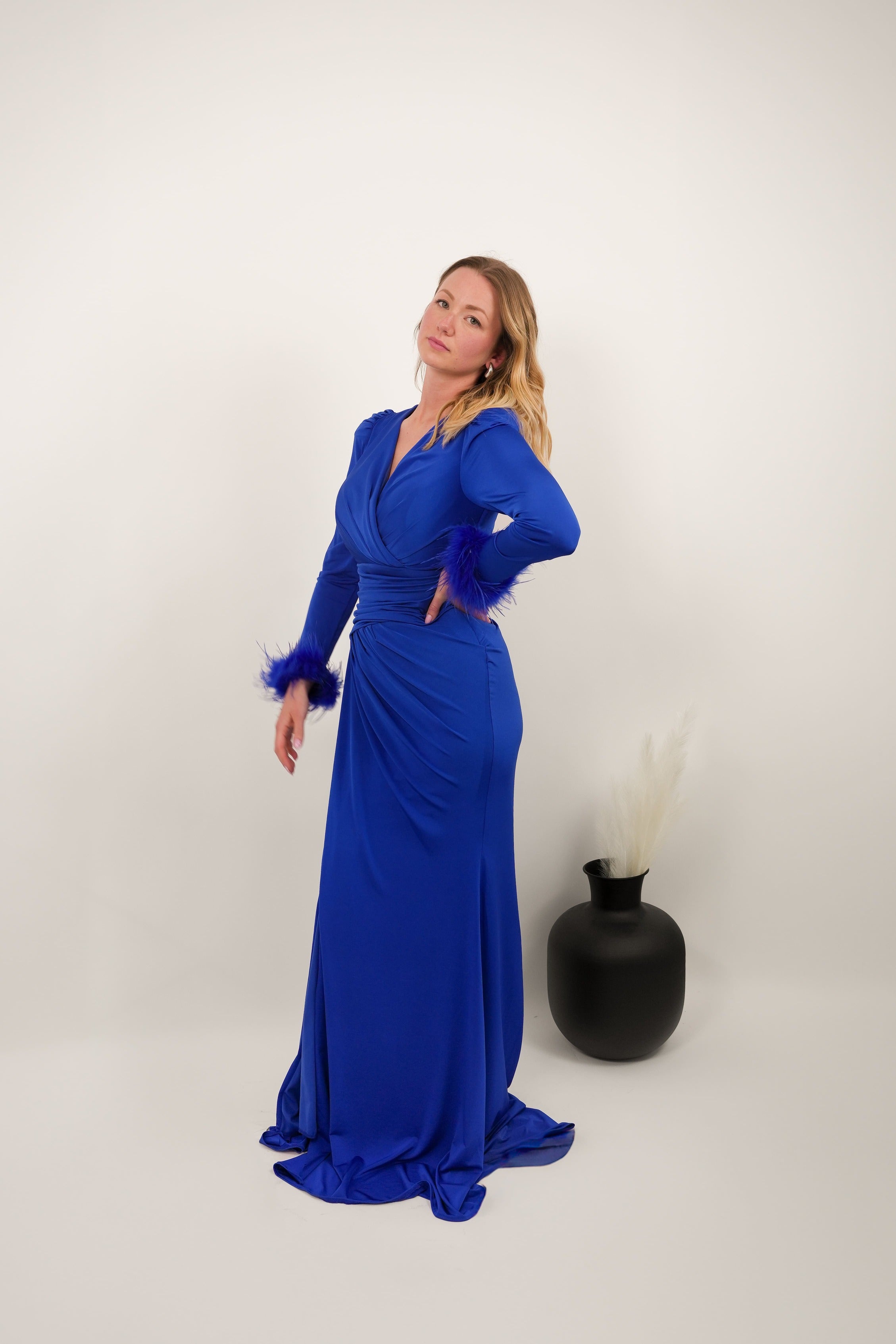 Robe Leyla bleu roi