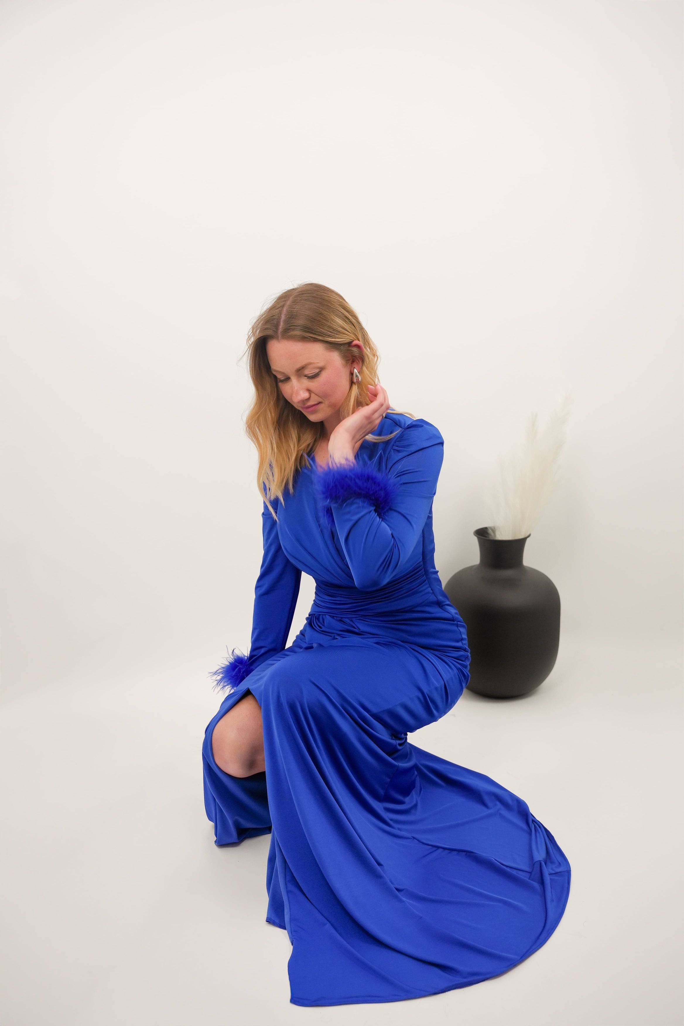 Robe Leyla bleu roi