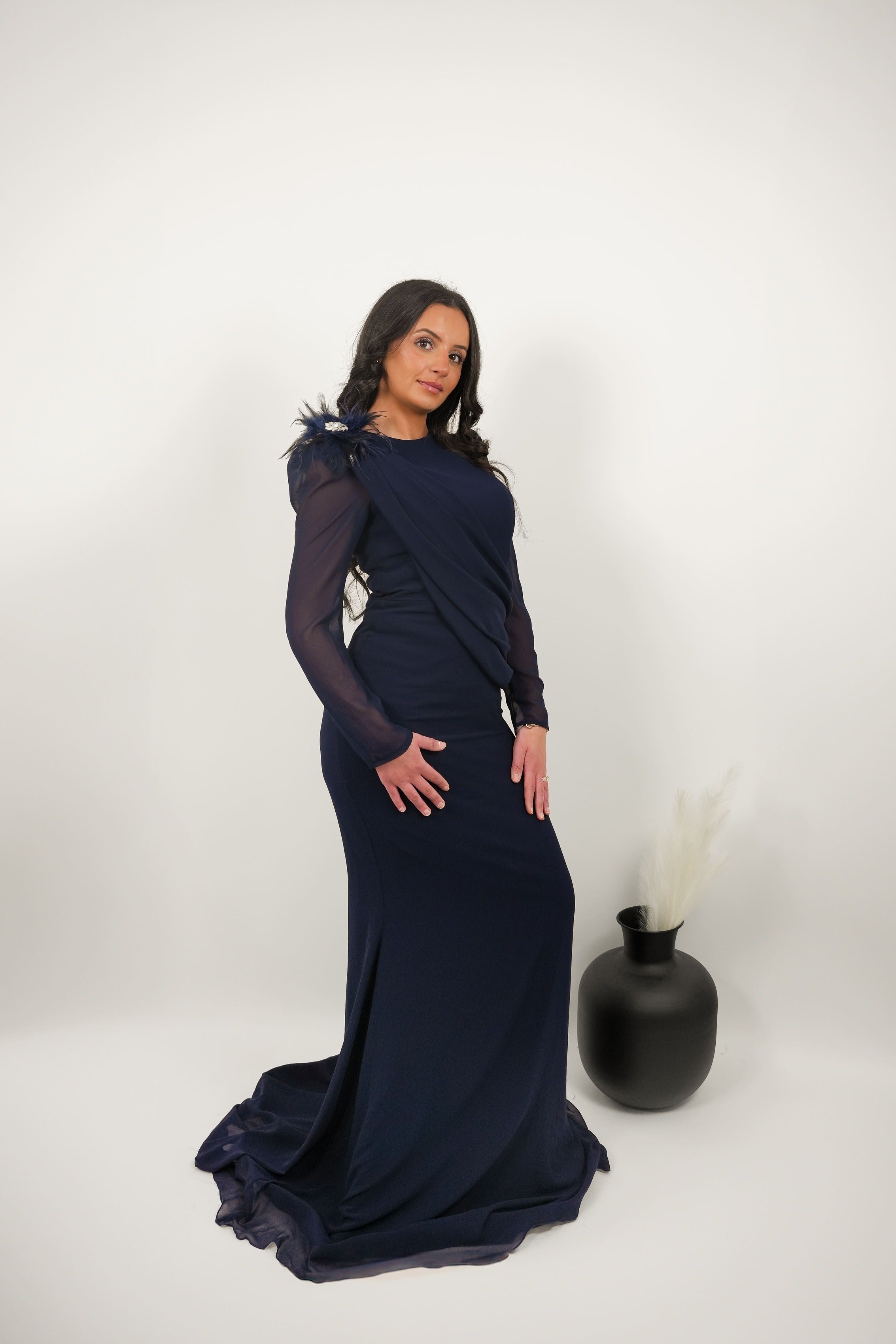 Robe Rüya bleu marine