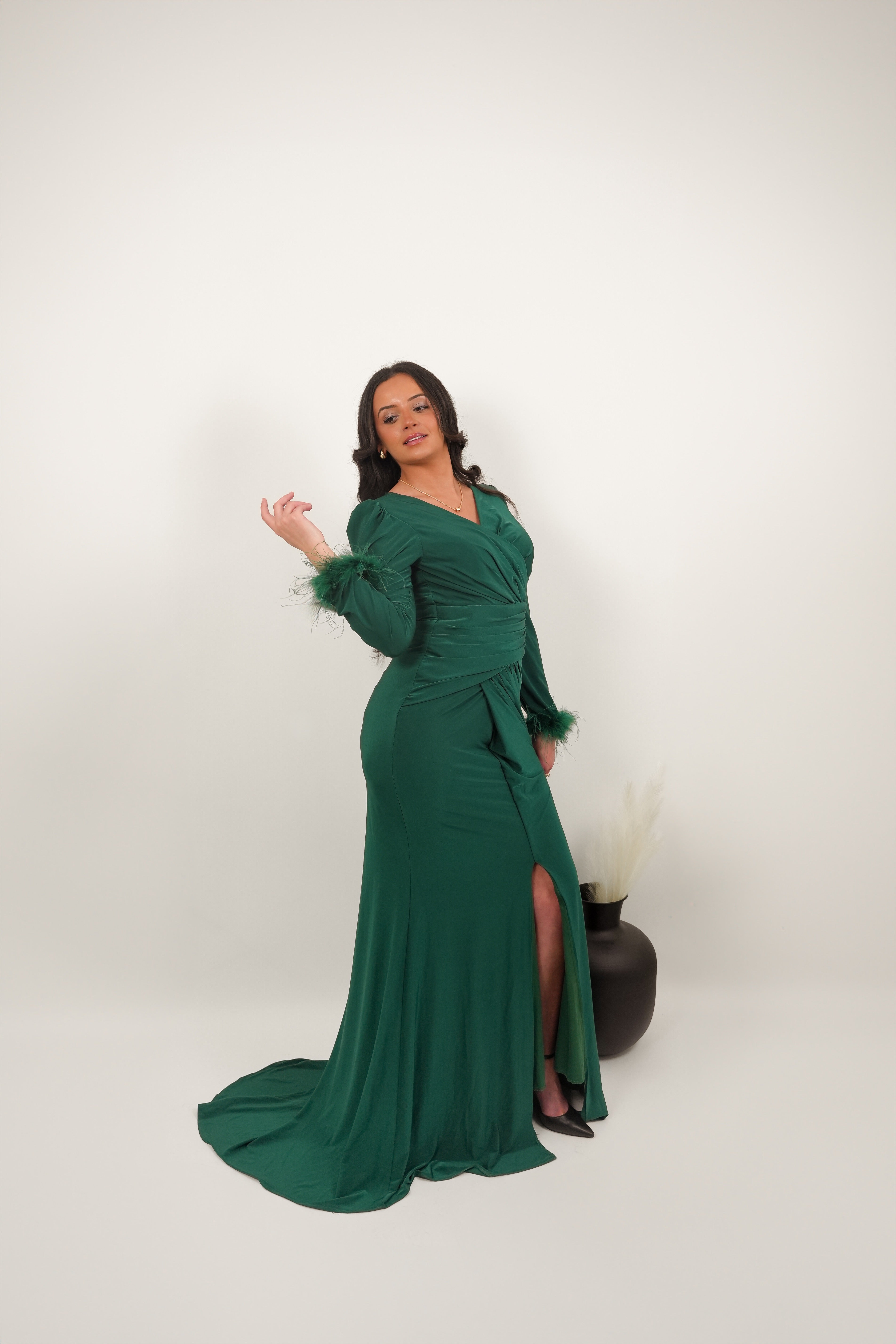 Robe Leyla émeraude