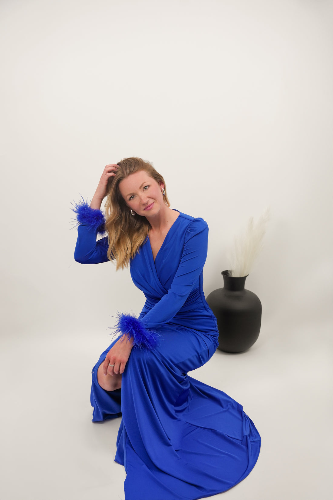 Robe Leyla bleu roi
