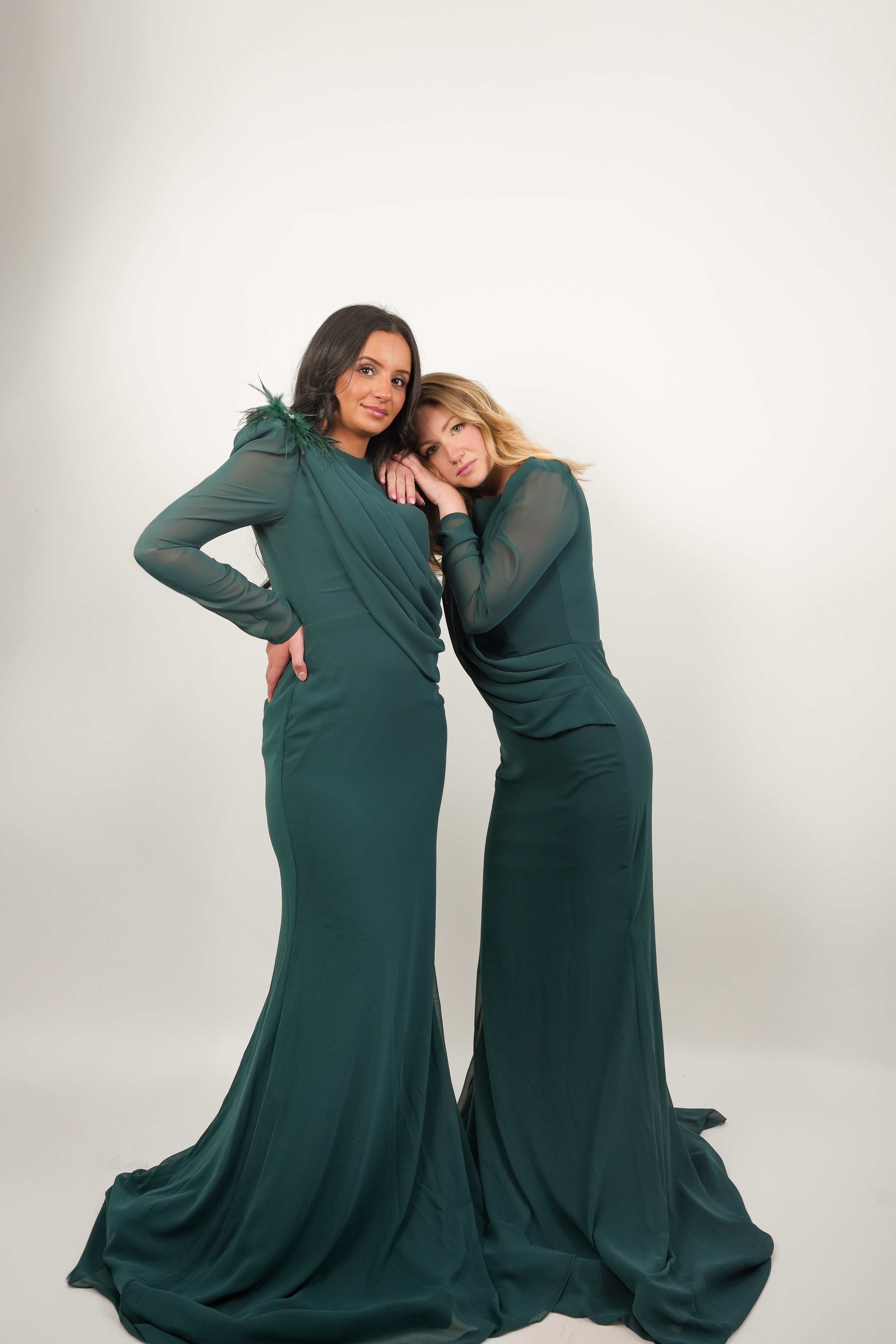 Robe Rüya vert foncé